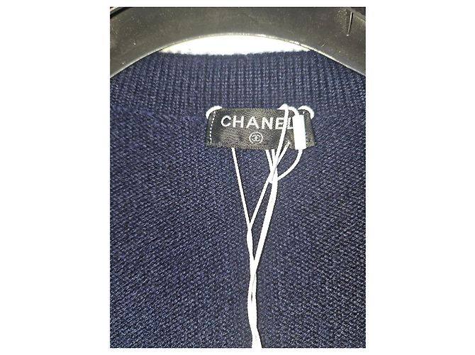 Abrigo Chanel Azul de Cachemira - vista 9