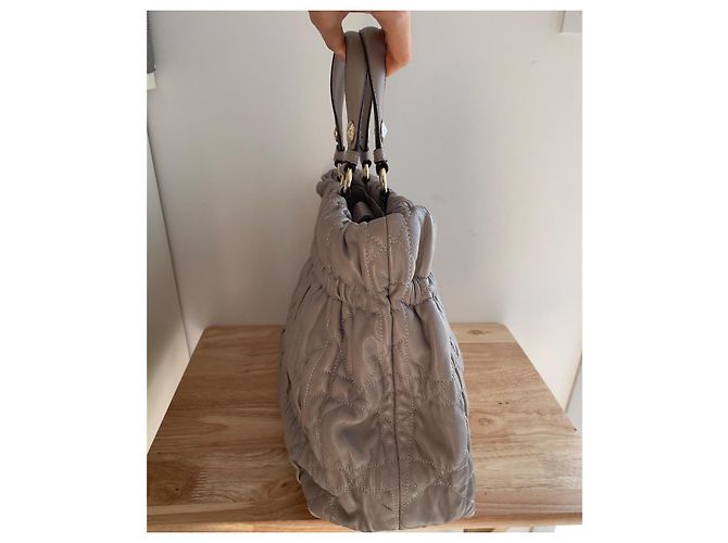 Cannage Dior Delices Tasche aus Lammleder grau - Ansicht 5