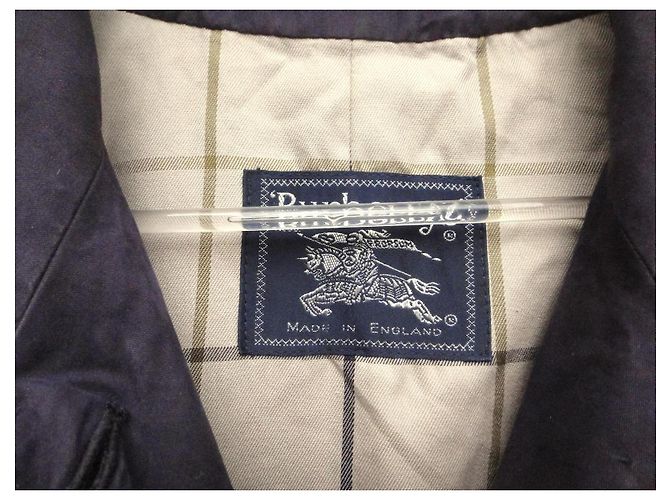 Abrigo impermeable Burberry de gabardina de algodón morado Morado oscuro - vista 3