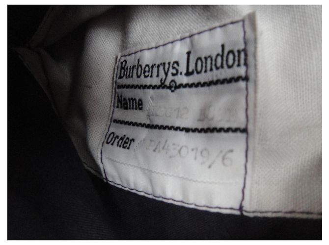 Abrigo impermeable Burberry de gabardina de algodón morado Morado oscuro - vista 5