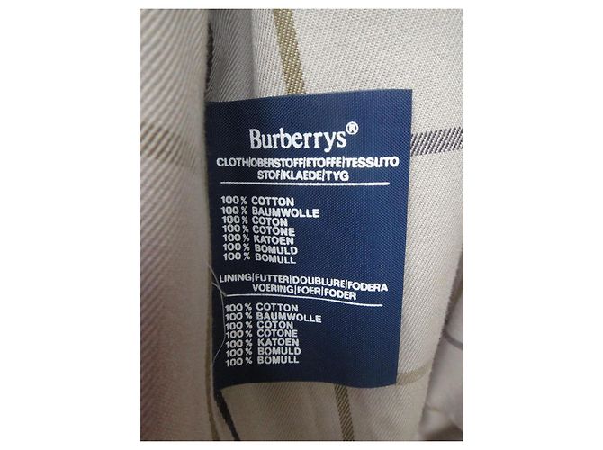 Abrigo impermeable Burberry de gabardina de algodón morado Morado oscuro - vista 7