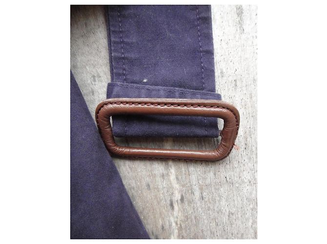 Abrigo impermeable Burberry de gabardina de algodón morado Morado oscuro - vista 9