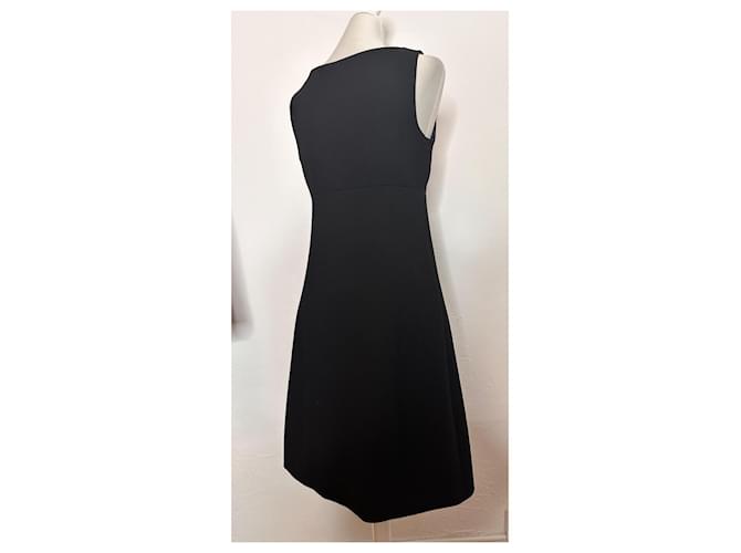 Prada abito con cabochon e strass Nero - vista 6