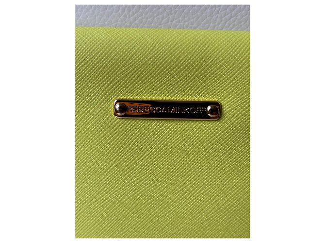 Clutch Rebecca Minkoff in pelle verde mela - vista 3