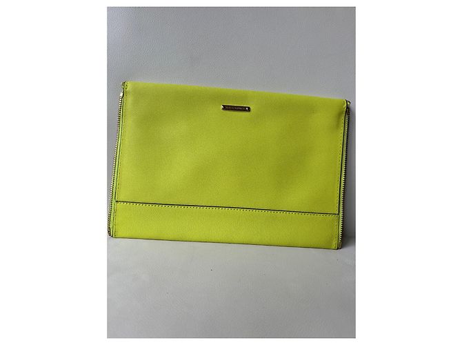 Clutch Rebecca Minkoff in pelle verde mela - vista 5