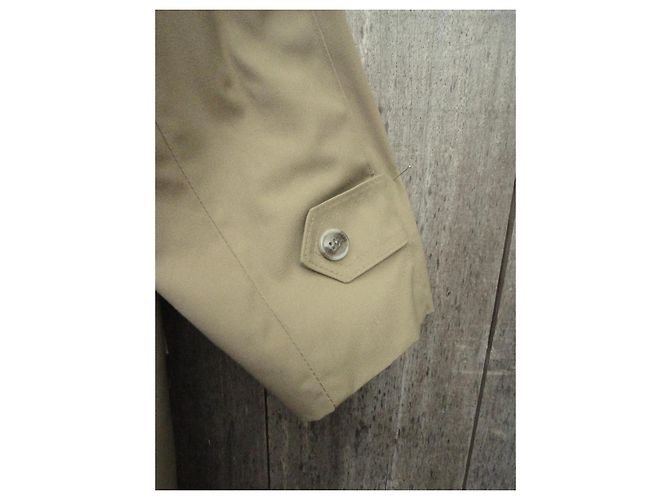 Autre Marque Impermeabile in gabardine di cotone beige uomo - vista 6