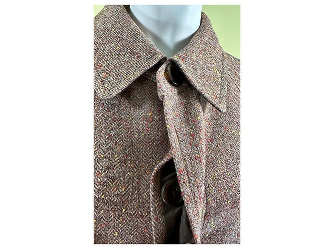 Abrigo corto Junya Watanabe estilo poncho lana Multicolor - vista 10