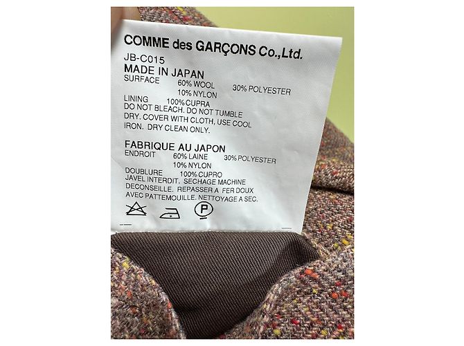 Abrigo corto Junya Watanabe estilo poncho lana Multicolor - vista 12