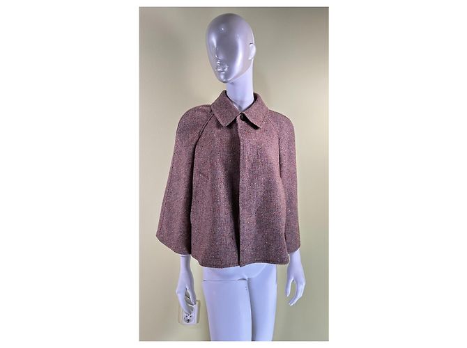 Abrigo corto Junya Watanabe estilo poncho lana Multicolor - vista 2