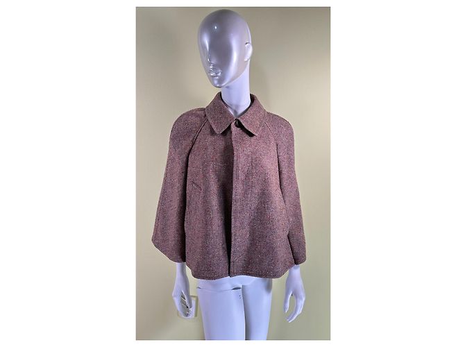 Abrigo corto Junya Watanabe estilo poncho lana Multicolor - vista 3