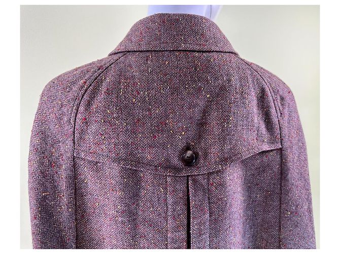 Abrigo corto Junya Watanabe estilo poncho lana Multicolor - vista 8