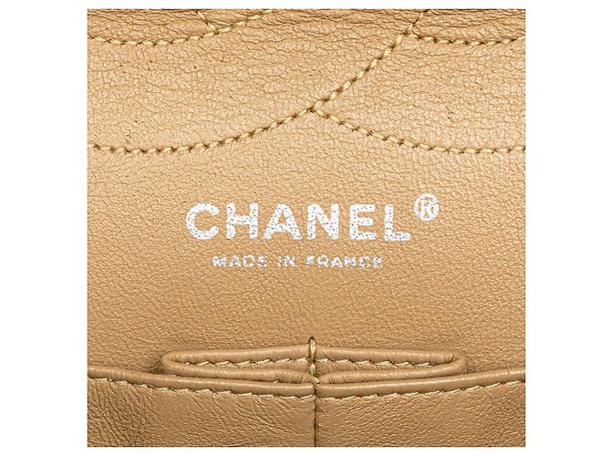 Chanel Gold Reissue 2.55 in pelle di vitello invecchiata Double Flap 227 D'oro - vista 5