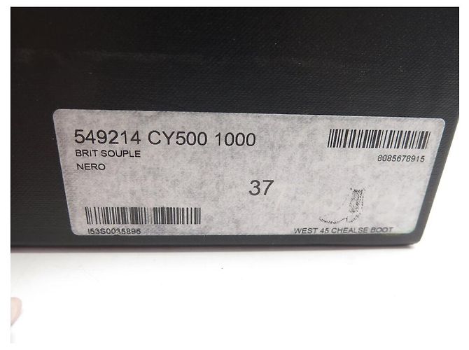 STIVALI CHELSEA WEST SAINT LAURENT 549214 ANFIBI 37 SCARPE NERE - vista 14