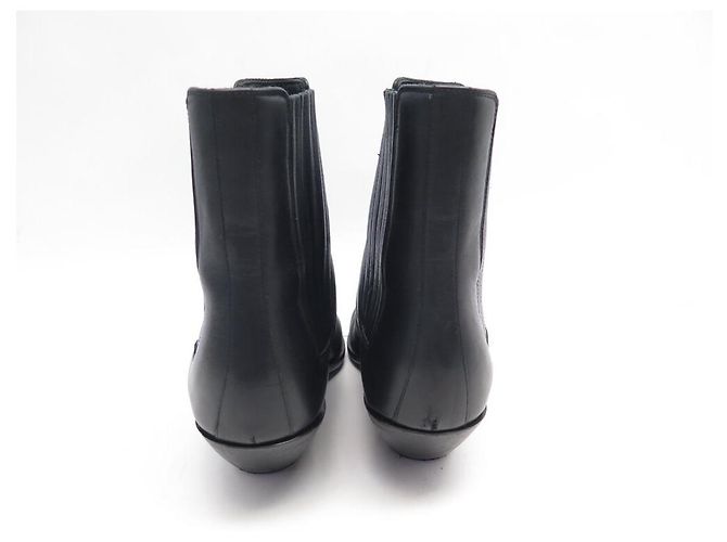 STIVALI CHELSEA WEST SAINT LAURENT 549214 ANFIBI 37 SCARPE NERE - vista 5