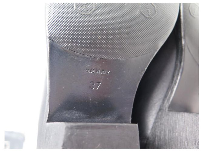 STIVALI CHELSEA WEST SAINT LAURENT 549214 ANFIBI 37 SCARPE NERE - vista 7