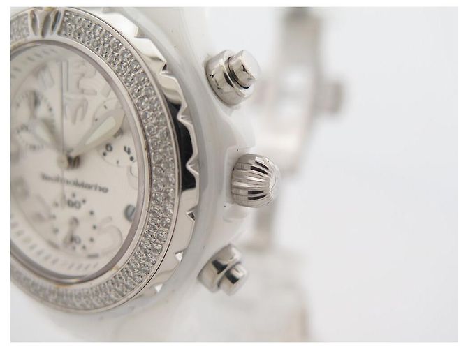 TECHNOMARINE TECHNODIAMOND WEISSE KERAMIK DTC55C 39MM QUARZ UHR Weiß - Ansicht 3