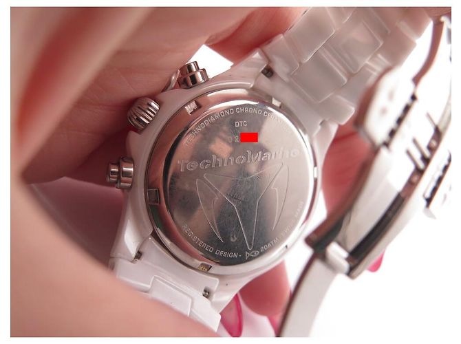 TECHNOMARINE TECHNODIAMOND WEISSE KERAMIK DTC55C 39MM QUARZ UHR Weiß - Ansicht 6
