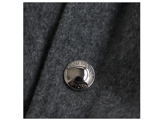 Giacca bomber in cashmere Thom Browne grigia - vista 5