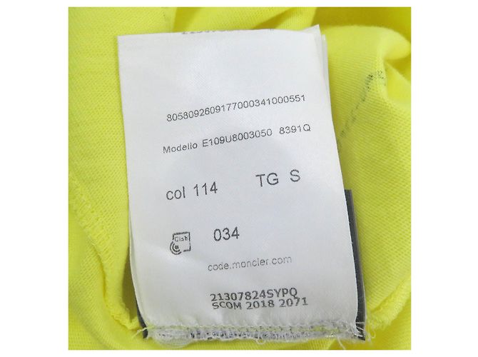 Moncler Genius MAGLIA Camiseta Amarilla S Amarillo - vista 11