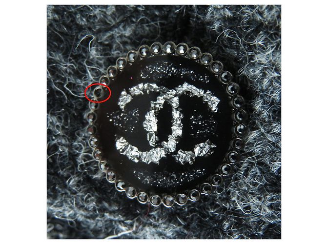 Chanel Woll-Tweed-Hose COCO Mark Grau 36 Braun - Ansicht 13