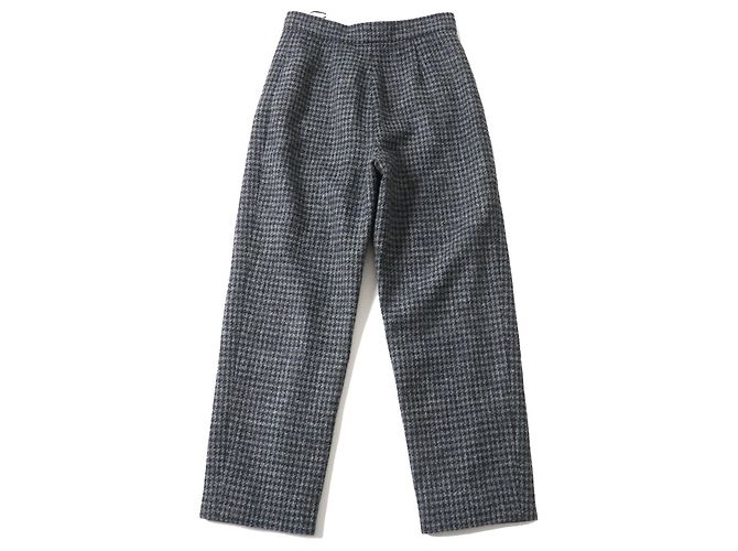 Chanel Woll-Tweed-Hose COCO Mark Grau 36 Braun - Ansicht 3