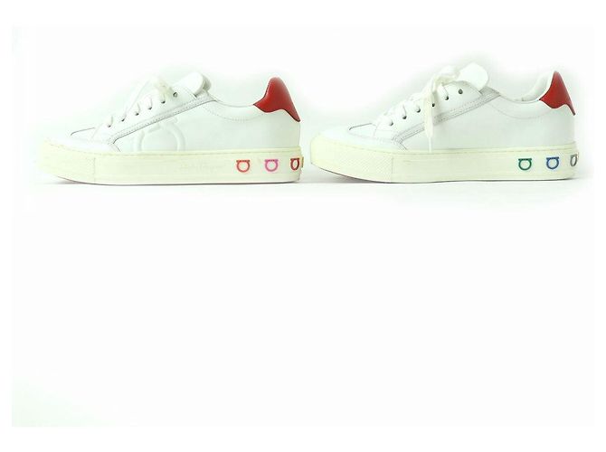 Baskets en cuir Gancini de Salvatore Ferragamo, Femme - vue 2