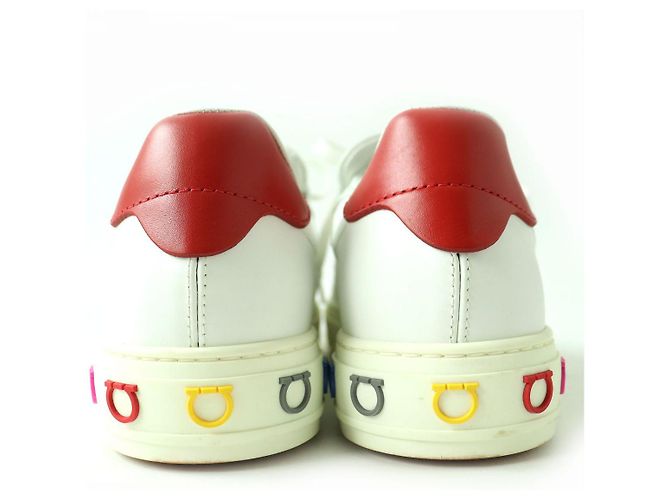 Baskets en cuir Gancini de Salvatore Ferragamo, Femme - vue 4