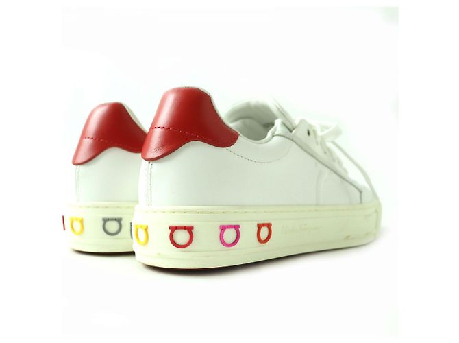 Baskets en cuir Gancini de Salvatore Ferragamo, Femme - vue 5
