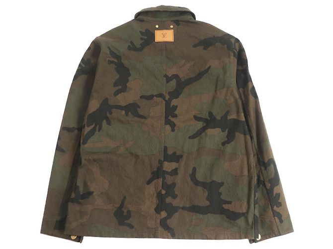 Louis Vuitton x Supreme Monogram Camouflage Jeansjacke - vista 4