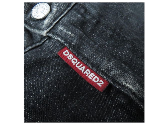 Calça jeans preta DSQUARED2 para mulheres - vista 10