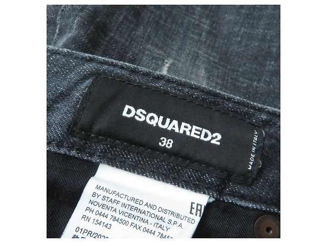 Calça jeans preta DSQUARED2 para mulheres - vista 12