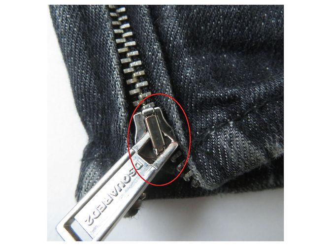 Calça jeans preta DSQUARED2 para mulheres - vista 15