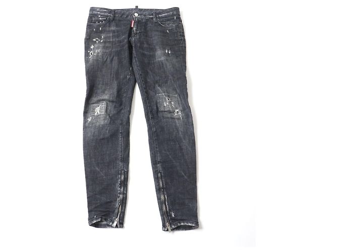Calça jeans preta DSQUARED2 para mulheres - vista 2