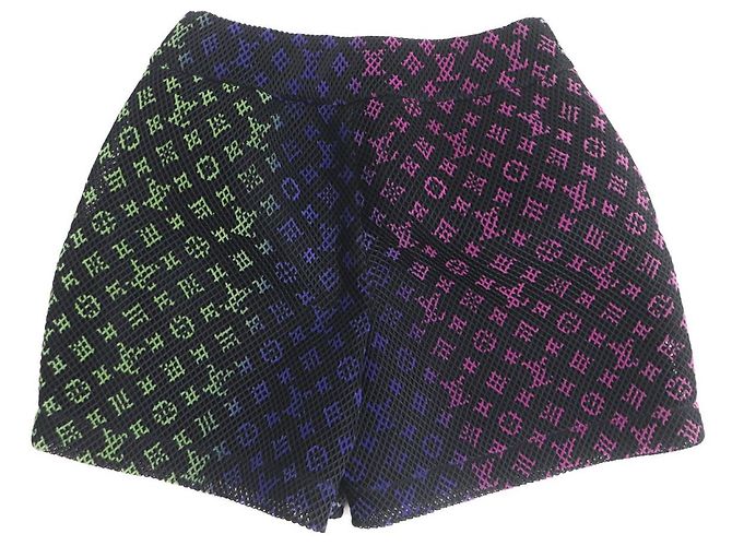 Shorts Monogramma Gradiente Amen Break Louis Vuitton Nero - vista 2