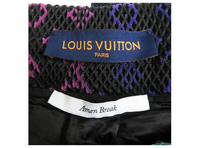 Shorts Monogramma Gradiente Amen Break Louis Vuitton Nero - vista 5