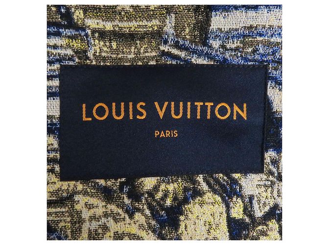 Casaco Trench Louis Vuitton Azul Marinho 50 - vista 6
