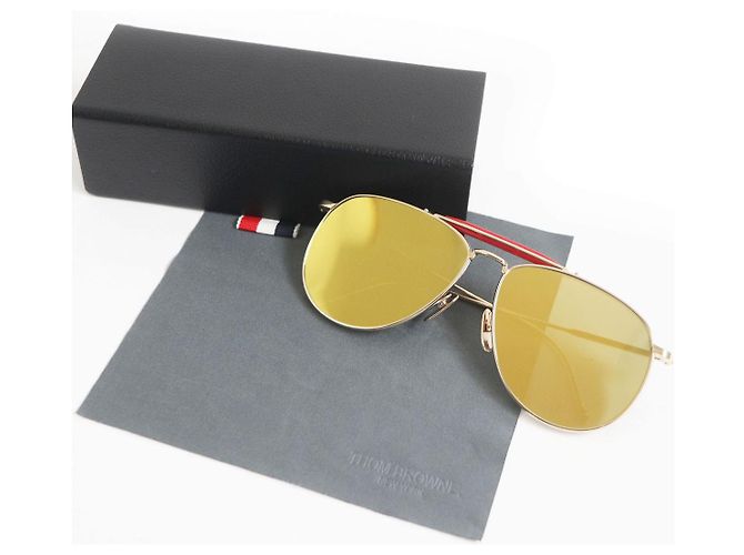 Óculos de sol espelhados em forma de gota Thom Browne TB-015 - vista 2