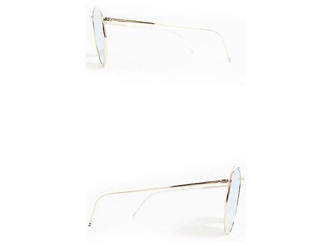 Óculos de sol espelhados em forma de gota Thom Browne TB-015 - vista 3