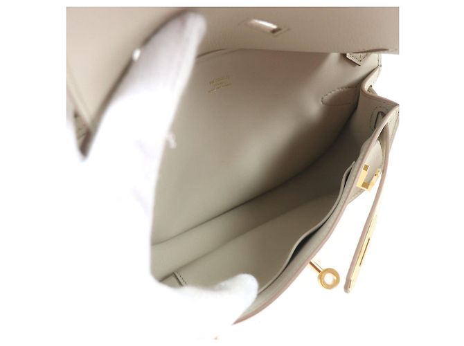 Hermès Borsa a spalla Hermes Gypsiere Evercolor Grigio - vista 10