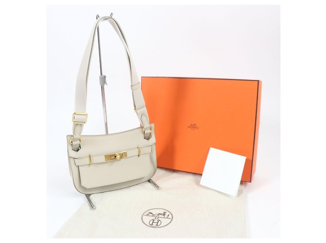 Hermès Borsa a spalla Hermes Gypsiere Evercolor Grigio - vista 2