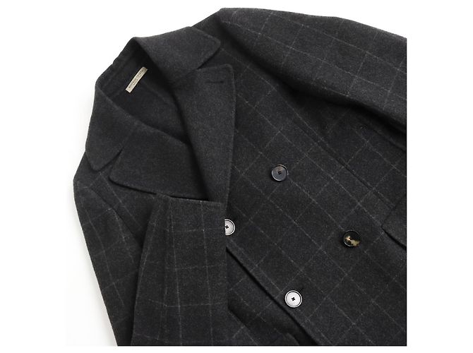 Abrigo Chester Doble de Cachemira Bottega Veneta Gris Castaño - vista 2