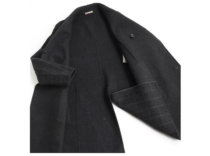 Abrigo Chester Doble de Cachemira Bottega Veneta Gris Castaño - vista 3