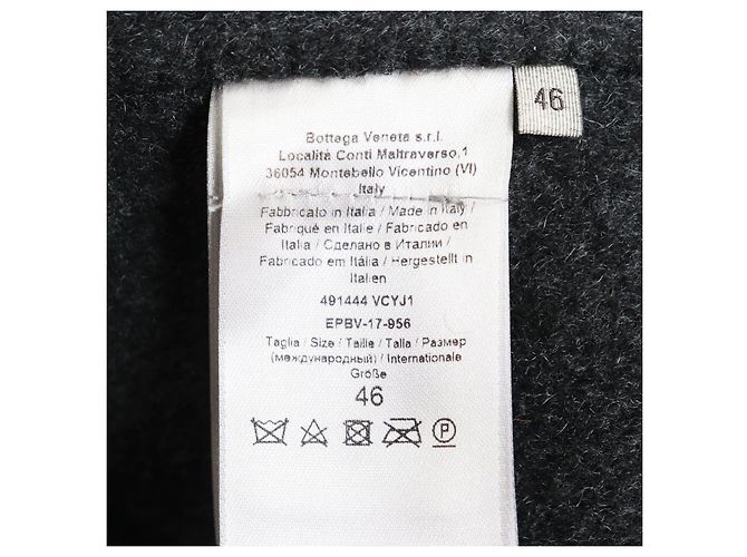 Abrigo Chester Doble de Cachemira Bottega Veneta Gris Castaño - vista 8