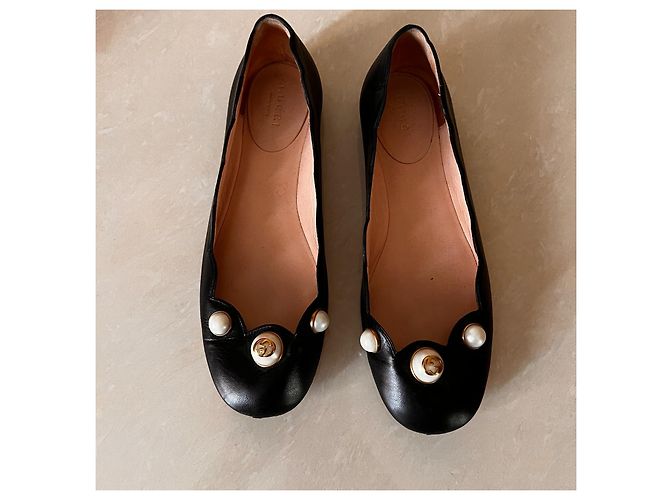 Bailarinas Gucci de piel negra 36IT Negro - vista 4