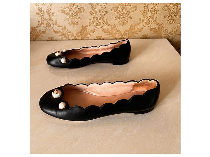 Bailarinas Gucci de piel negra 36IT Negro - vista 7