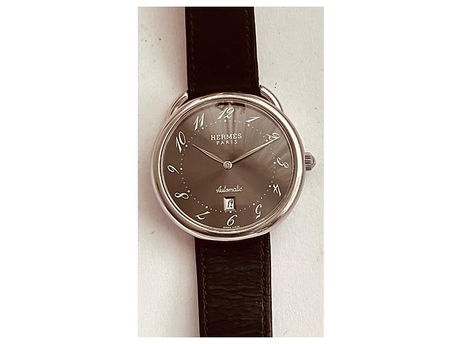 Relógio Hermès Arceau GM Automático Aço Cinza Escuro Cinza antracite - vista 2