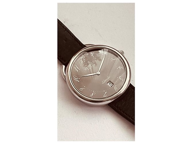 Relógio Hermès Arceau GM Automático Aço Cinza Escuro Cinza antracite - vista 3
