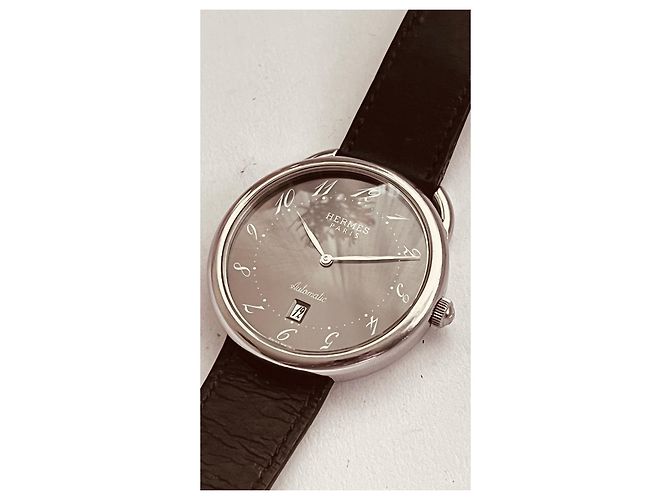 Relógio Hermès Arceau GM Automático Aço Cinza Escuro Cinza antracite - vista 4