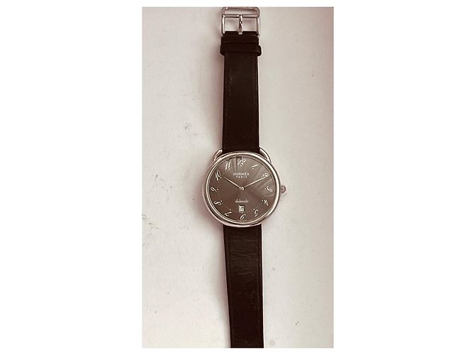 Relógio Hermès Arceau GM Automático Aço Cinza Escuro Cinza antracite - vista 5