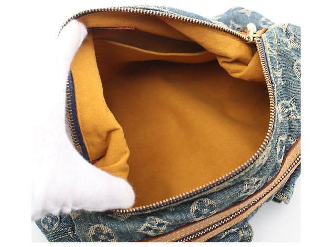 Sac à bandoulière Louis Vuitton Monogram Denim Baggy PM - vue 3